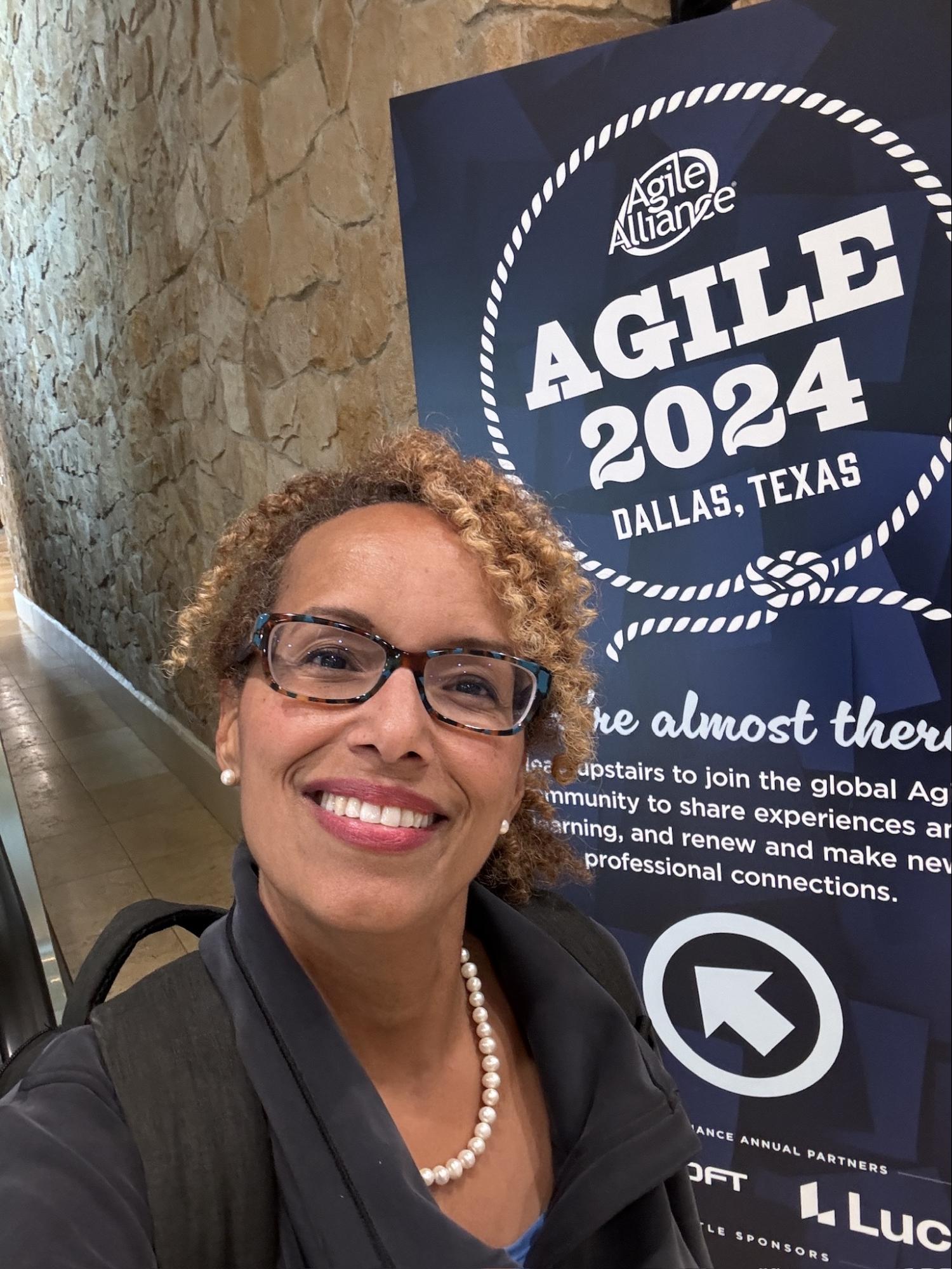 Heather Younger arriving at Agile