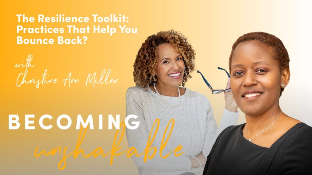 From the very first question in this interview  Christine Ann Miller grounds resilience in something more profound than grit or endurance.